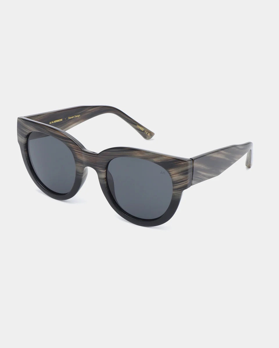 A.Kjaerbede Lilly Sunglasses StripedHomBlack