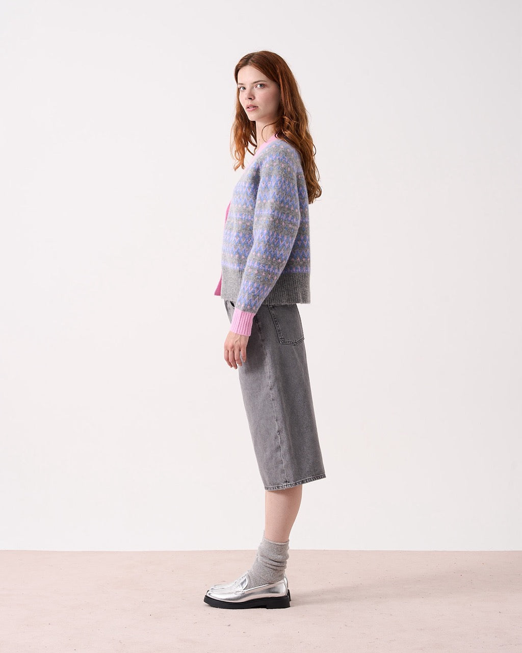 Absolute Cashmere Abaigh Cardigan Begonia