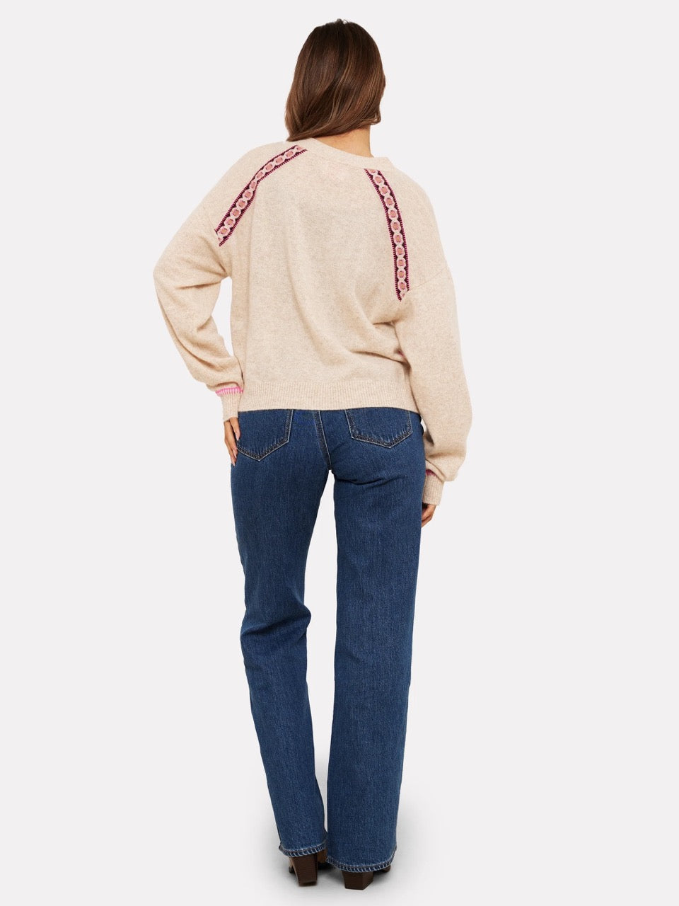 Brodie Mila Geo trim cardigan