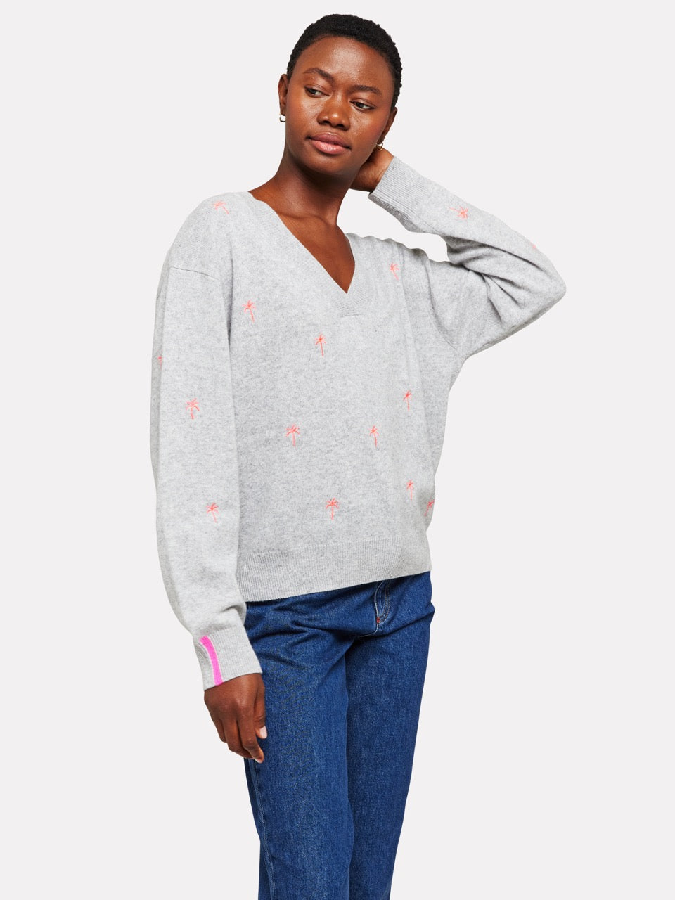 Brodie Palm V Neck sweater