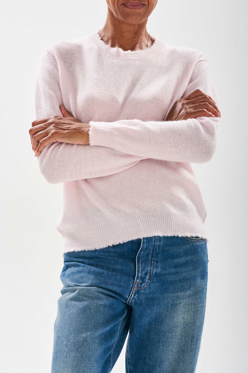 Jumper1234 Distressed Crew Sweater