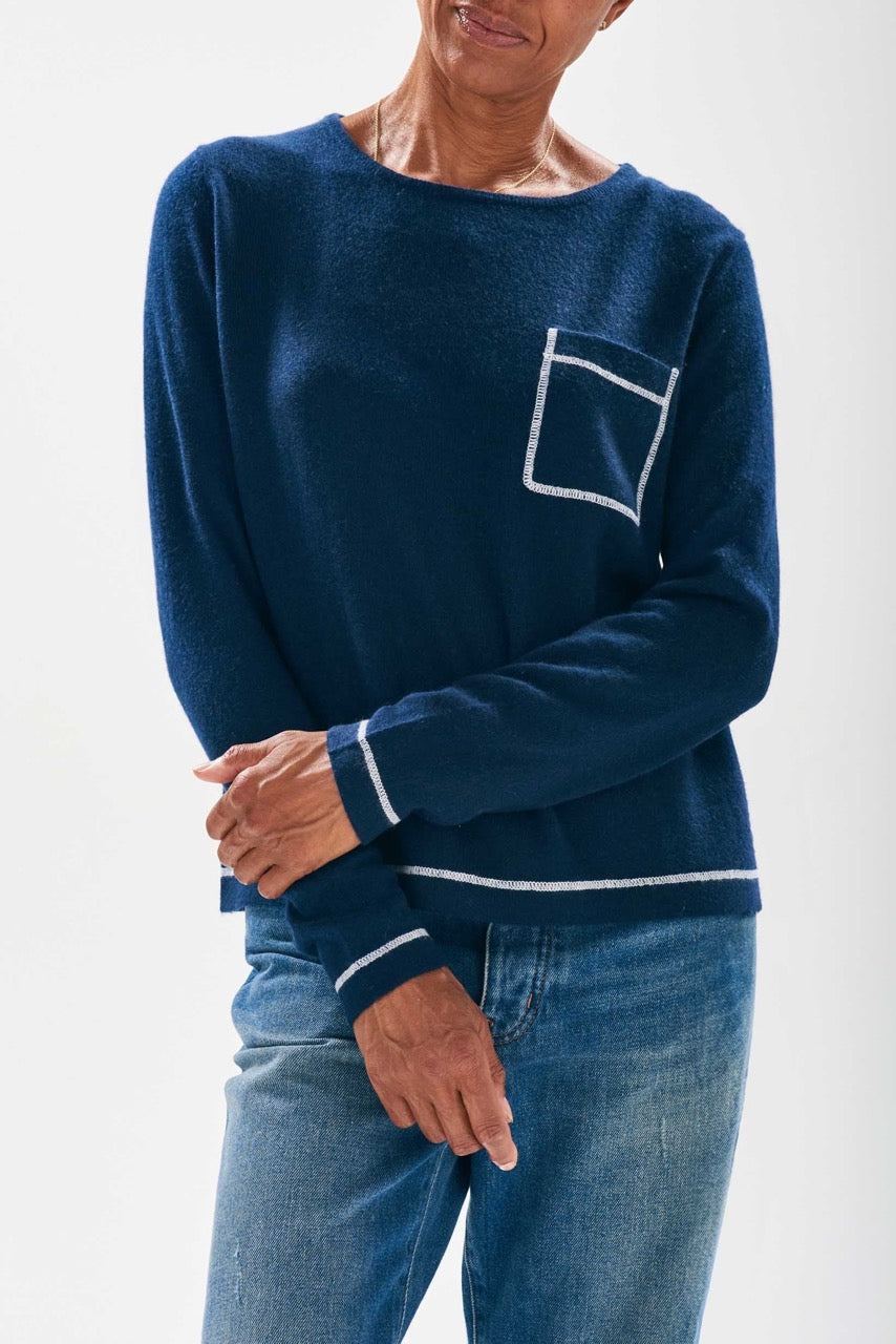 Jumper1234 Pocket Crew Sweater