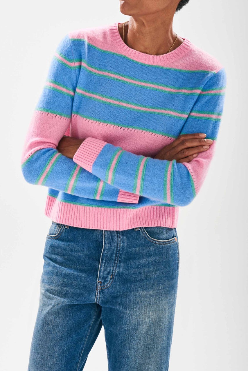 Jumper1234 Textured Stripe Crew