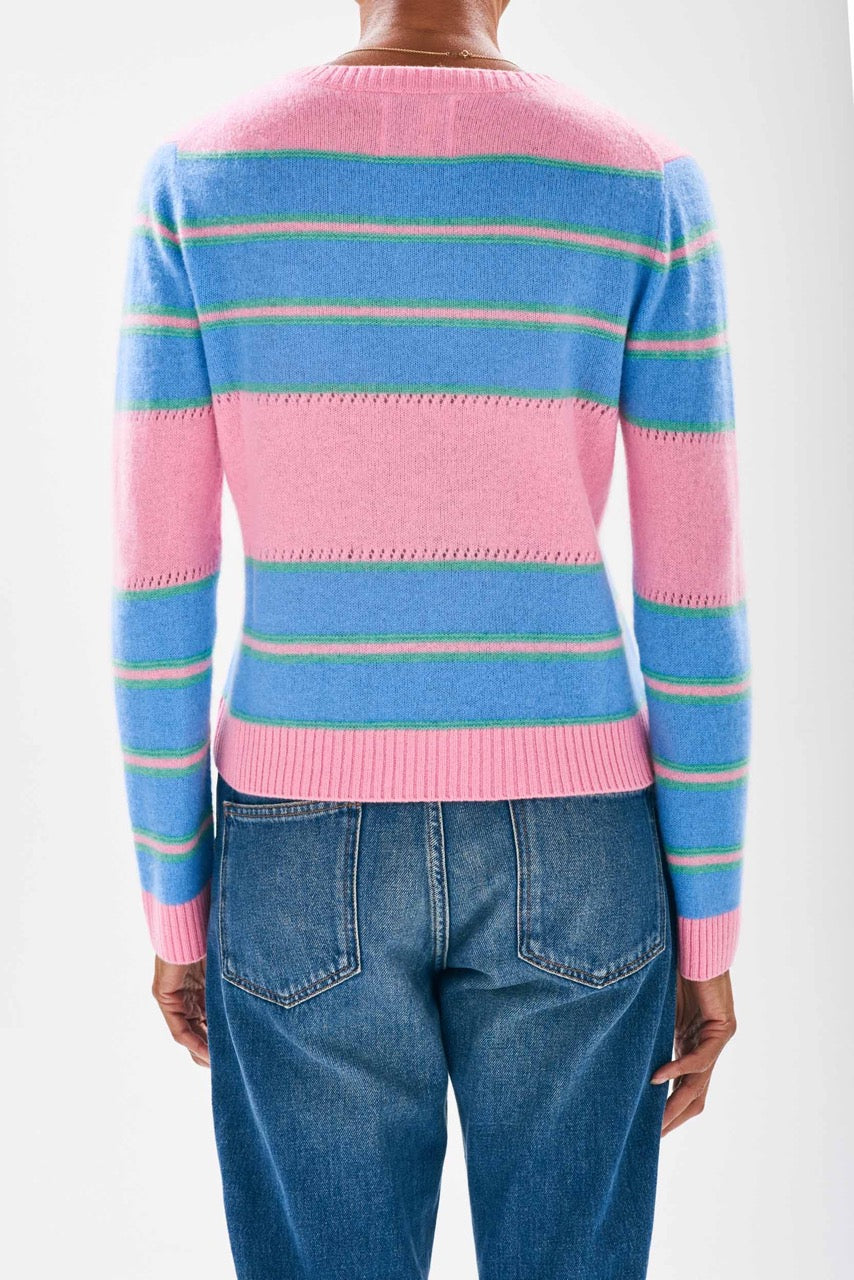 Jumper1234 Textured Stripe Crew