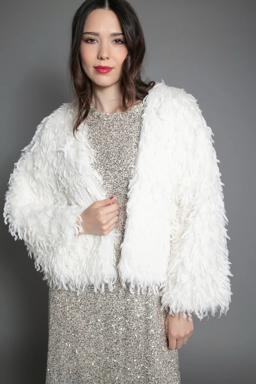 Nooki Marmot Fur Jacket Cream