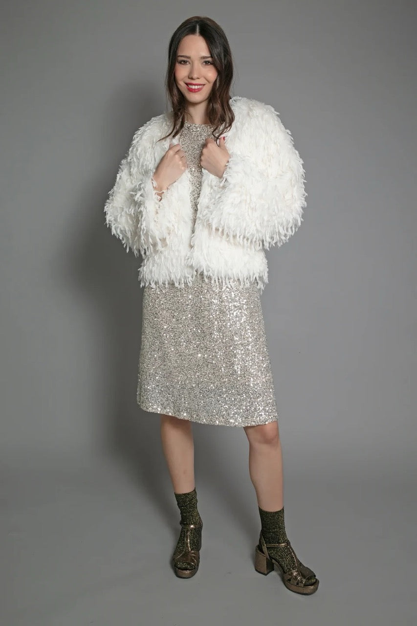 Nooki Marmot Fur Jacket Cream