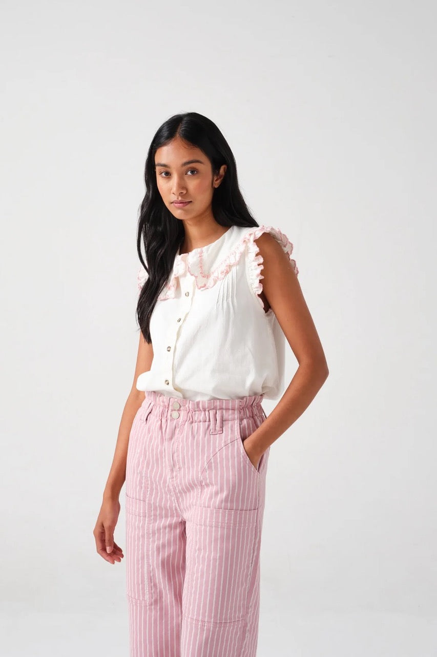 Seventy + Mochi Phoebe blouse short sleeve