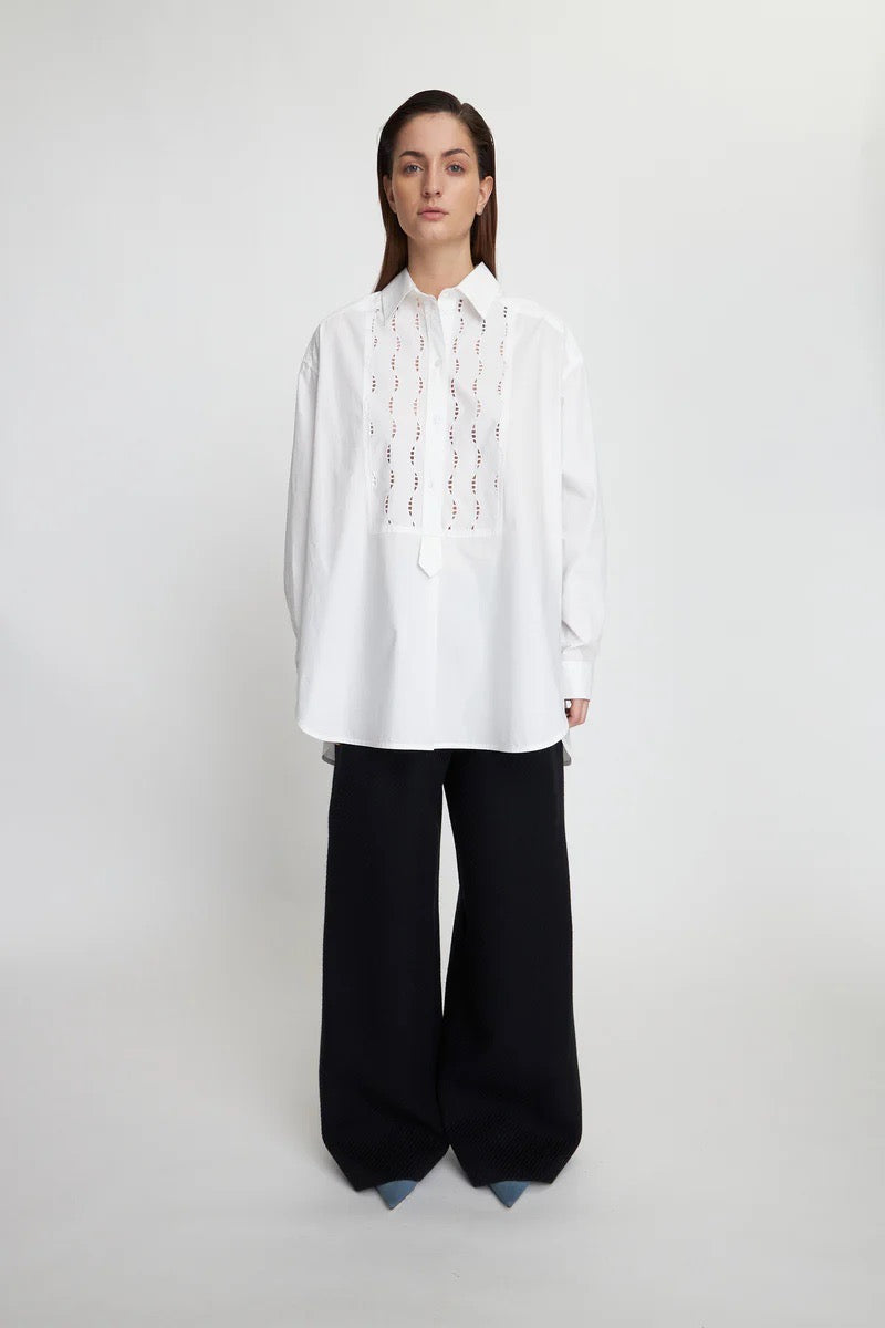 Stella Nova Oversized blouse with embroideries