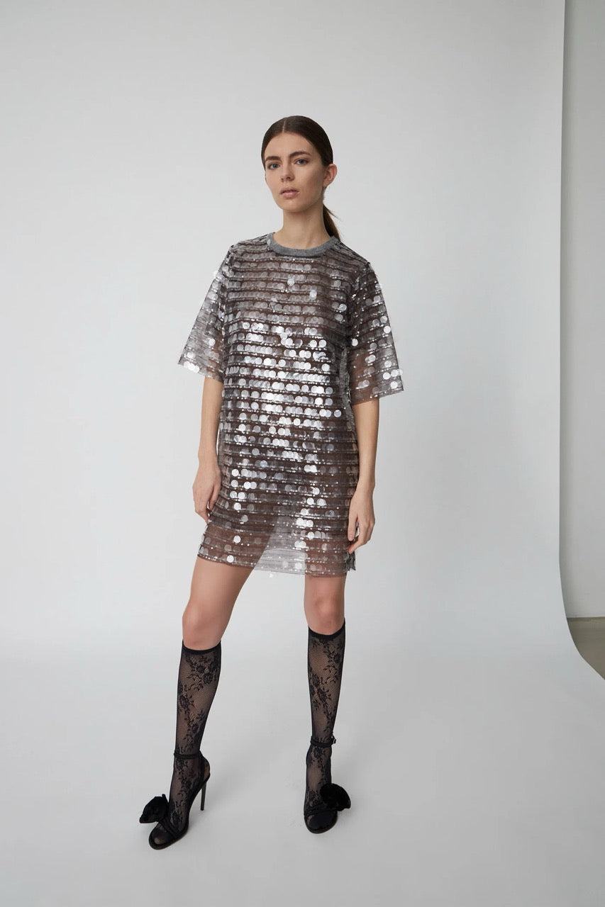 Stella Nova Seethrough Sequins Dress