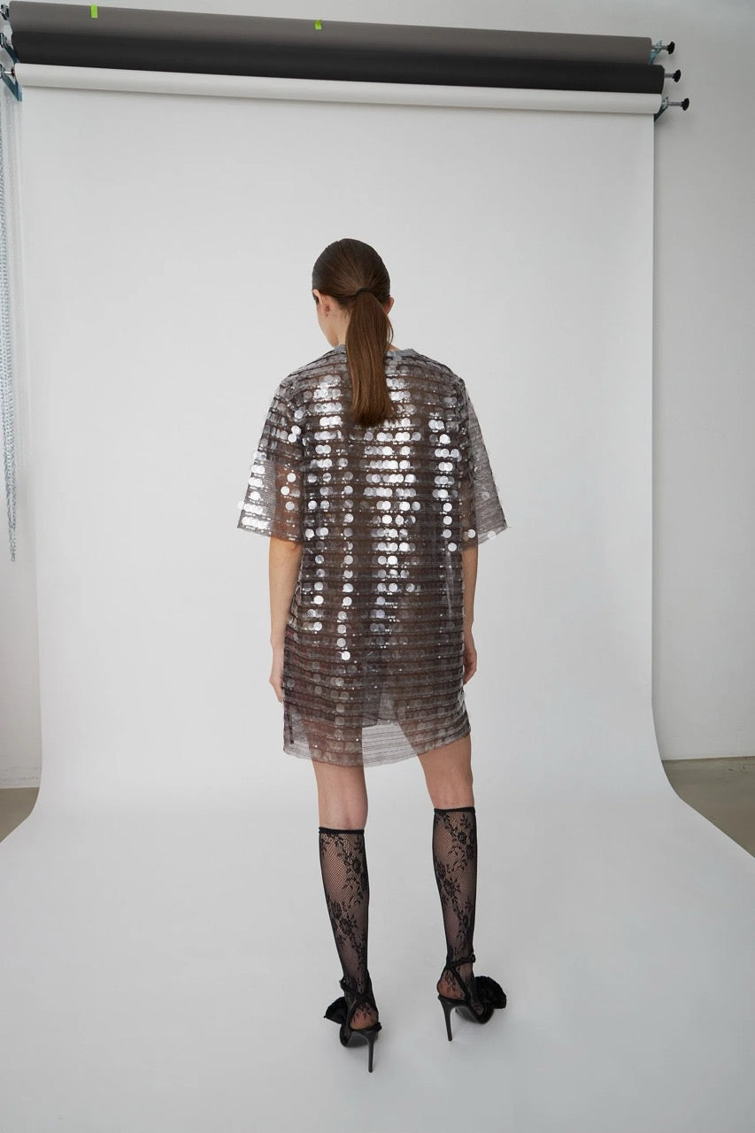 Stella Nova Seethrough Sequins Dress