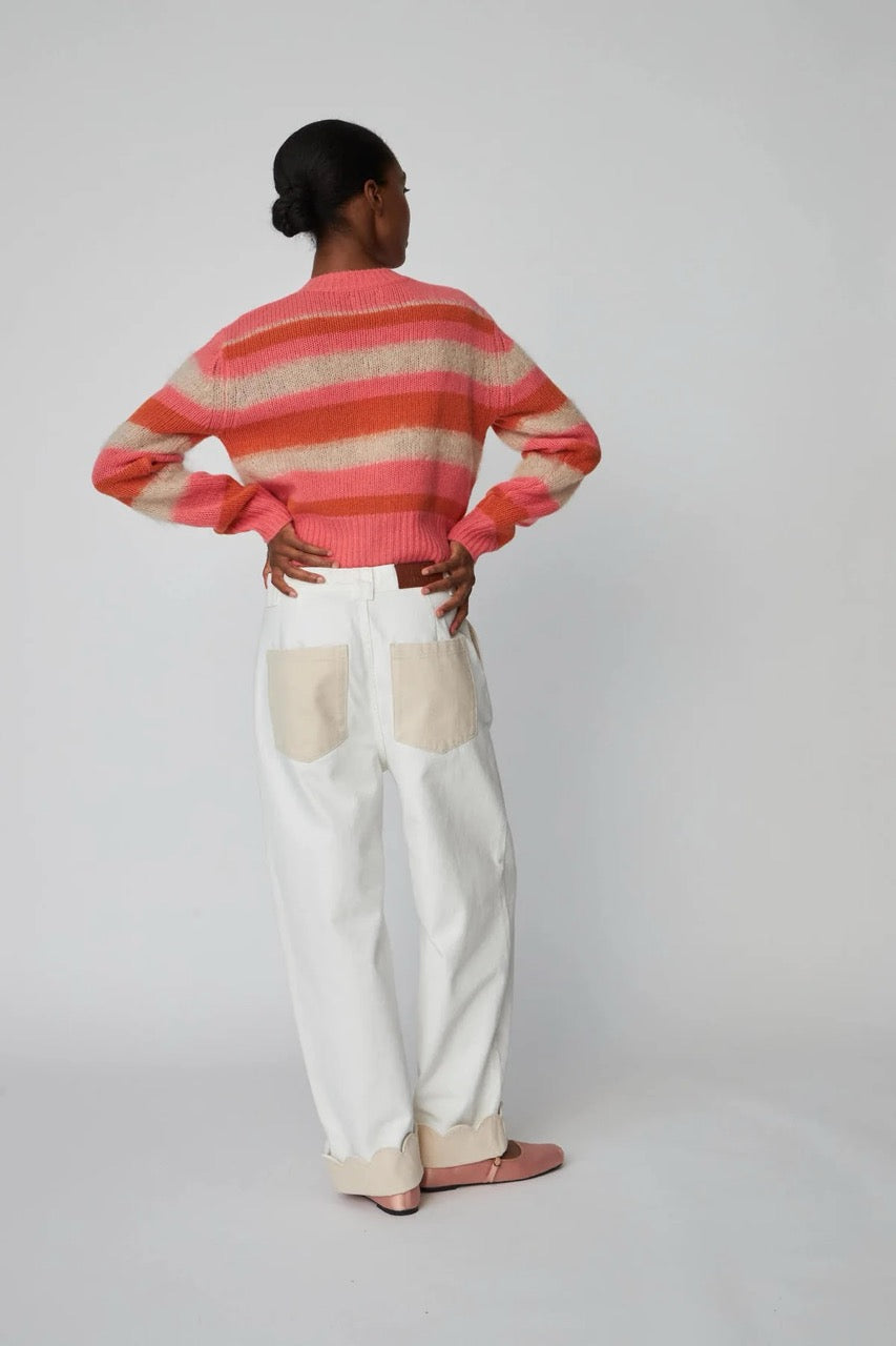 Stella Nova Two Toned Cotton Trousers